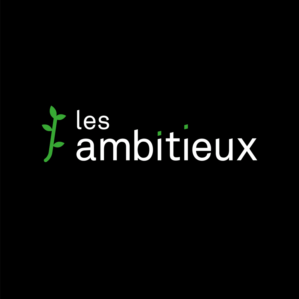 Logo podcast les ambitieux - un balado pour t'aider à progresser dans ta carrière. 